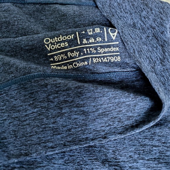 Outdoor Voices Navy Blue Cloudknit Hoodie - Picture 4 of 5